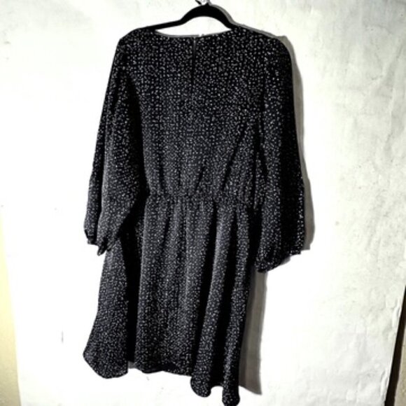 Gap Dress 2XL XXL Puffy Sleeves Mini Dress Festive NWT Black Cute Sexy - Picture 5 of 6
